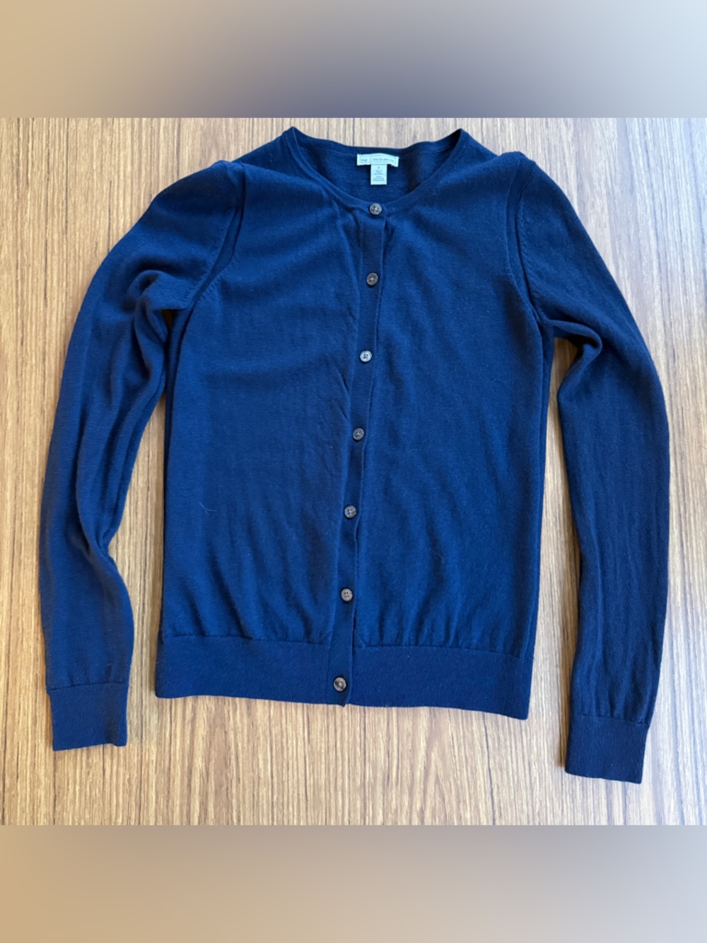 Gap 100% Merino Wool Navy Blue Button Cardigan Small